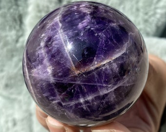 50mm+ Natural Dream amethyst Sphere，Crystal sphere，Crystal decor，Quartz Crystal Ball，Labradorite ball，Crystal Healing Divination ball Gift