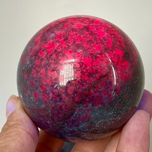 50mm+ Natural Blue Zoisite ball，Crystal sphere，Quartz Crystal Ball，Crystal decor，Halloween gift，Crystal Healing crystal ball Gift