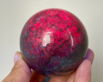 Natural Blue Zoisite Crystal Sphere: 50mm Quartz Healing Ball