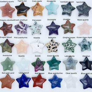 1.1'' Natural Hand carved Mini crystal Star/carved crystal star/Crystal Star/Star pendant/Crystal decoration/ crystal Gift/Crystal Healing
