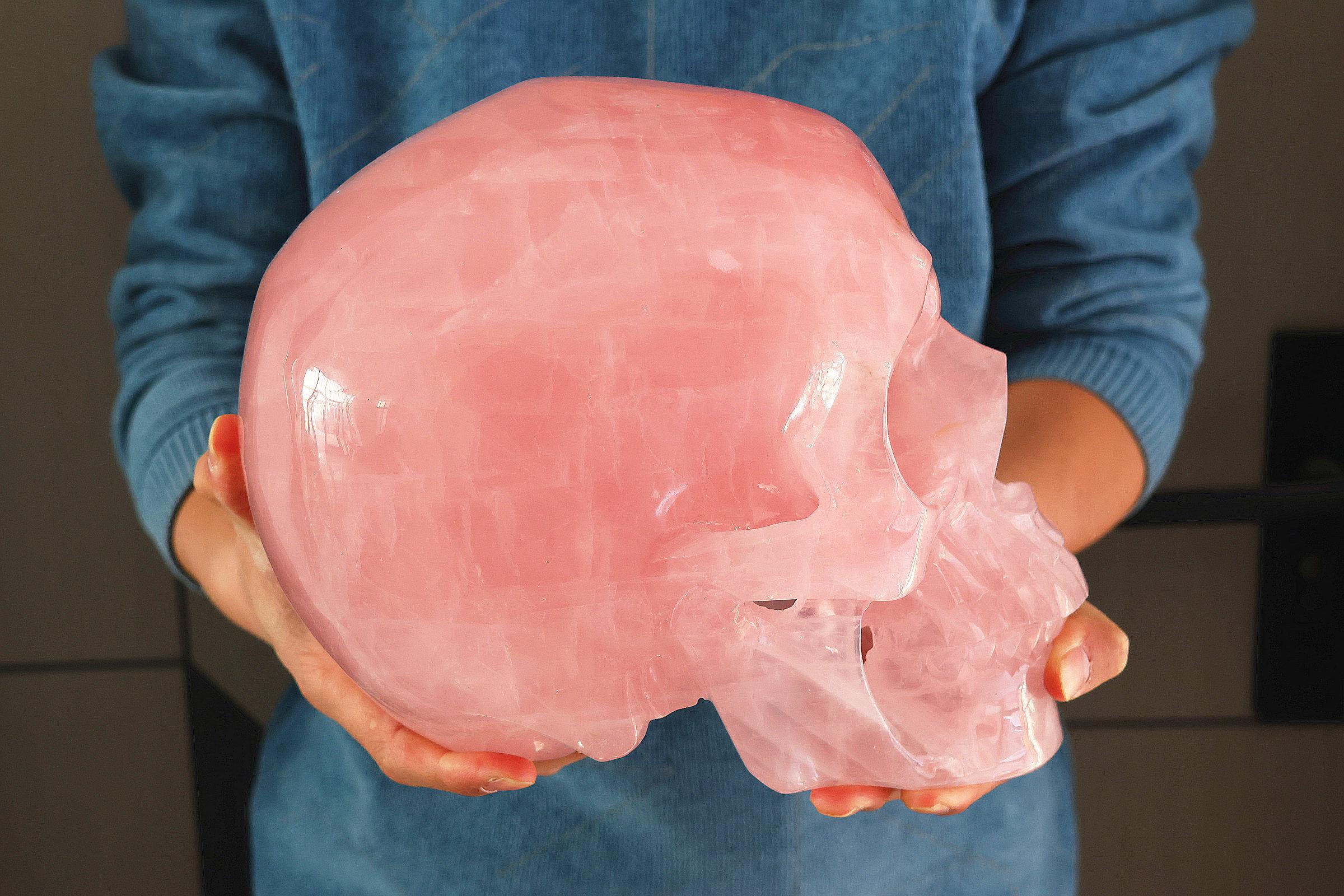 ☆★再値下げ ★☆ ディープローズクォーツ♡スカル 値下げ ディープローズクォーツ♡スカル 値下げ ディープローズ