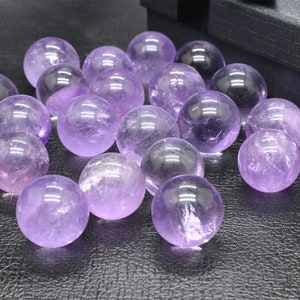 20PC Natural 15mm Amethyst ball，Crystal ball，Christmas gift，Halloween gift，crystal sphere Gift Set，crystal ball gift，crystal healing