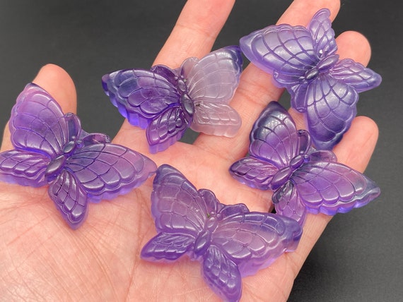 Beautiful Nature Fluorite Hand Carved Butterfly Beautiful Nature Fluorite Hand Carved Butterfly