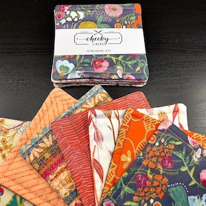 Boho Fabric Coasters - Floral