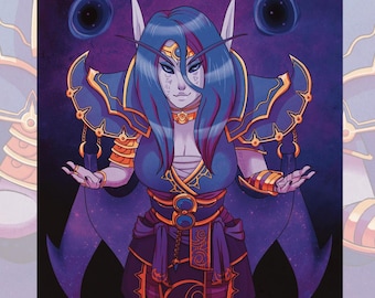 Xal'atath Art Print - World of Warcraft Midnight Print - Photo Paper Print - Wall Decor