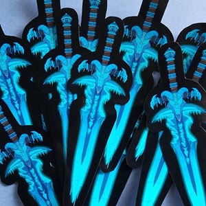 Frostmourne Vinyl Sticker - World of Warcraft Wrath of the Lich King Sticker - WoW Sticker for Bullet Journal - Gaming Laptop Matte Decal