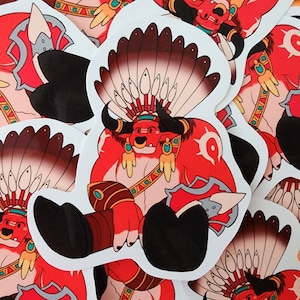 Cute Baine Bloodhoof Vinyl Sticker - World of Warcraft Tauren Matte Sticker - WoW Gamer Sticker for Bullet Journal - Gaming Laptop Decal