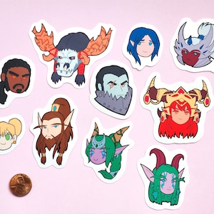 Cute World of Warcraft Character Stickers Wow Chibi Stickers Kawaii ...