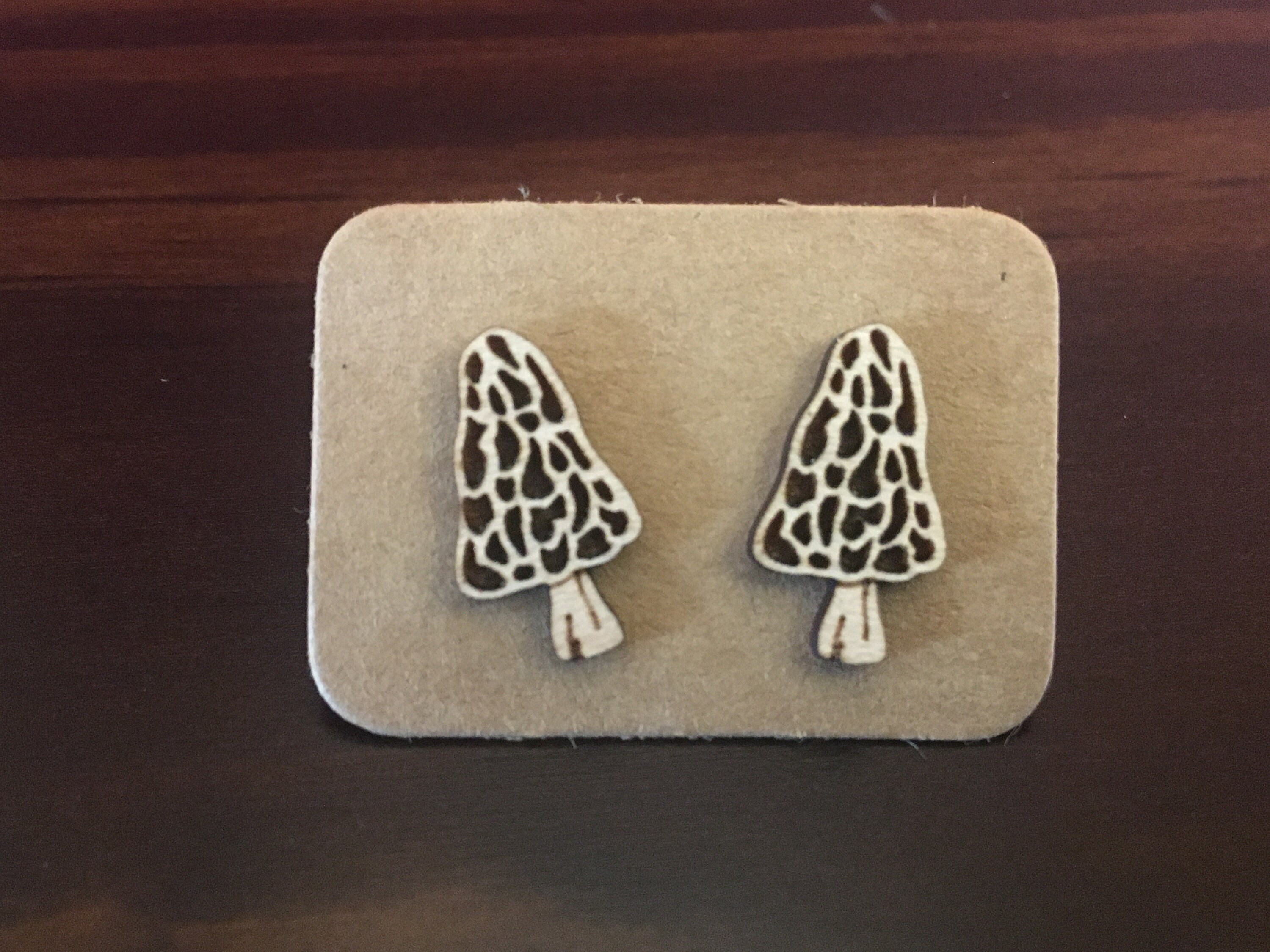 Morel Mushroom Laser Cut Jewelry Etsy