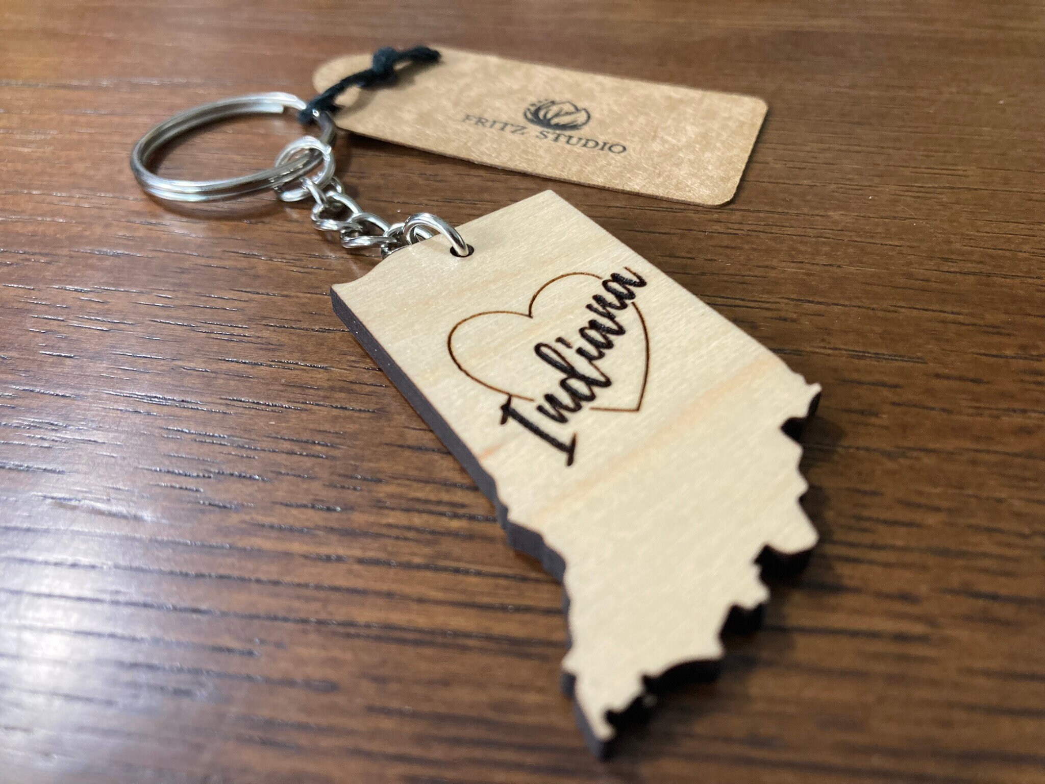 Indiana Keychain - Etsy