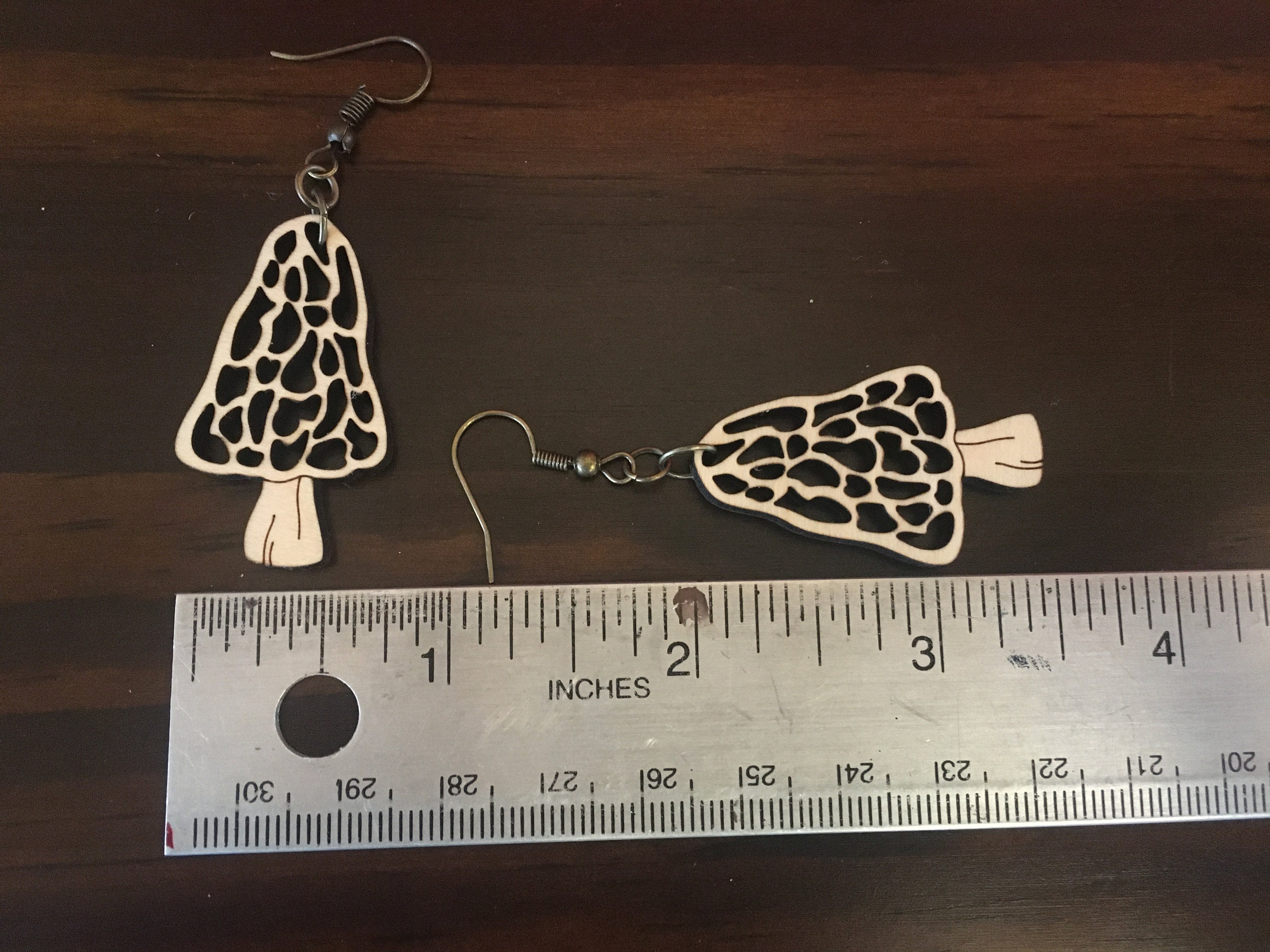 Morel Mushroom Laser Cut Jewelry Etsy