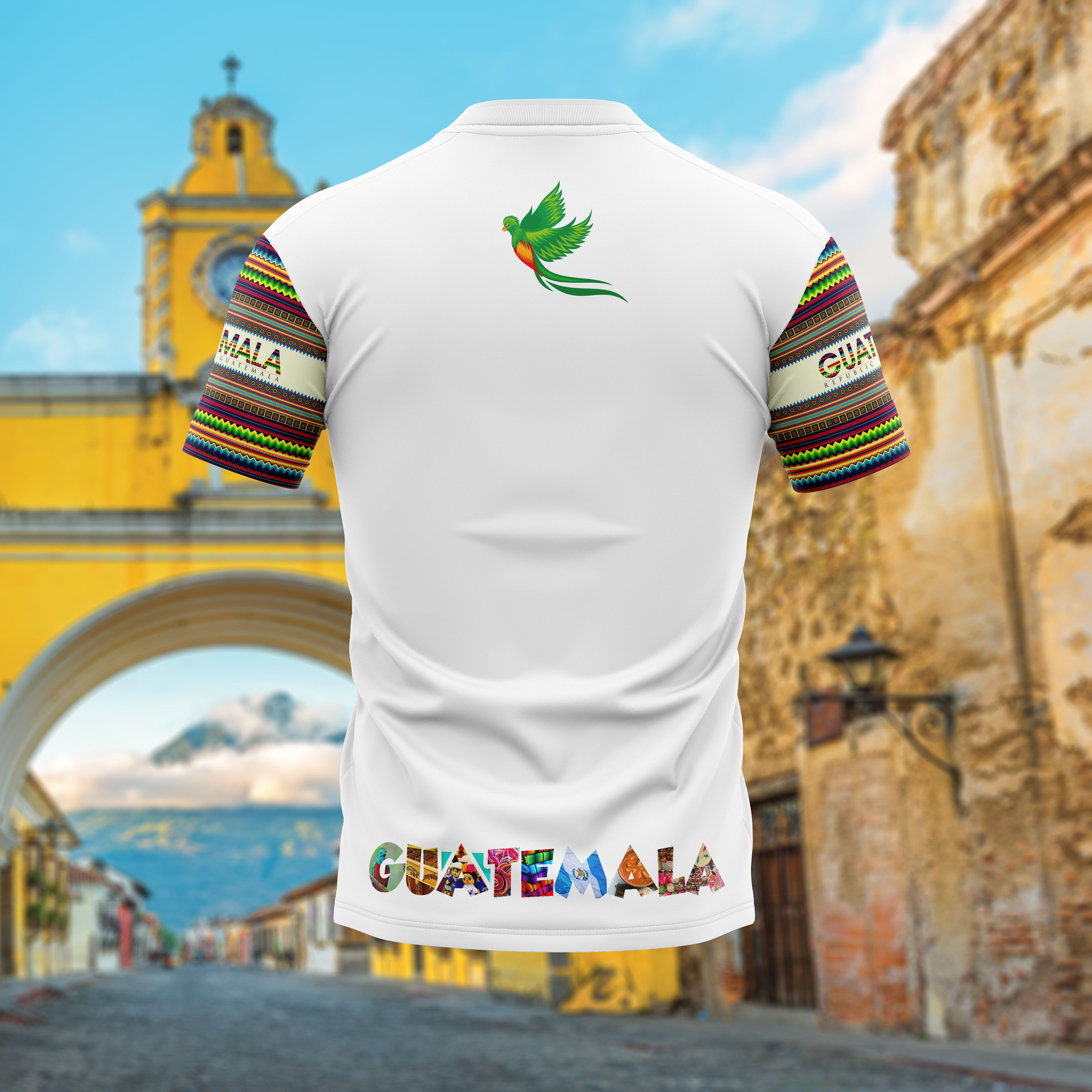 Guatemala camiseta de manga corta camiseta de la bandera de Etsy