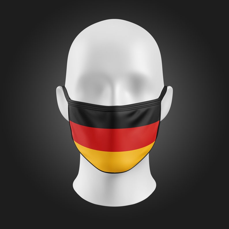 Germany Face Mask Design With Filter Pocket Etsy