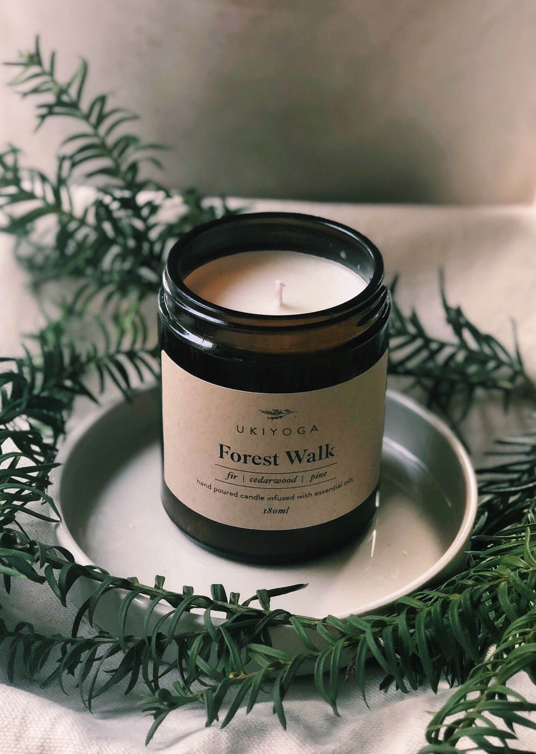 Forest Walk Candle 100 Natural Essential Oil Candle Etsy