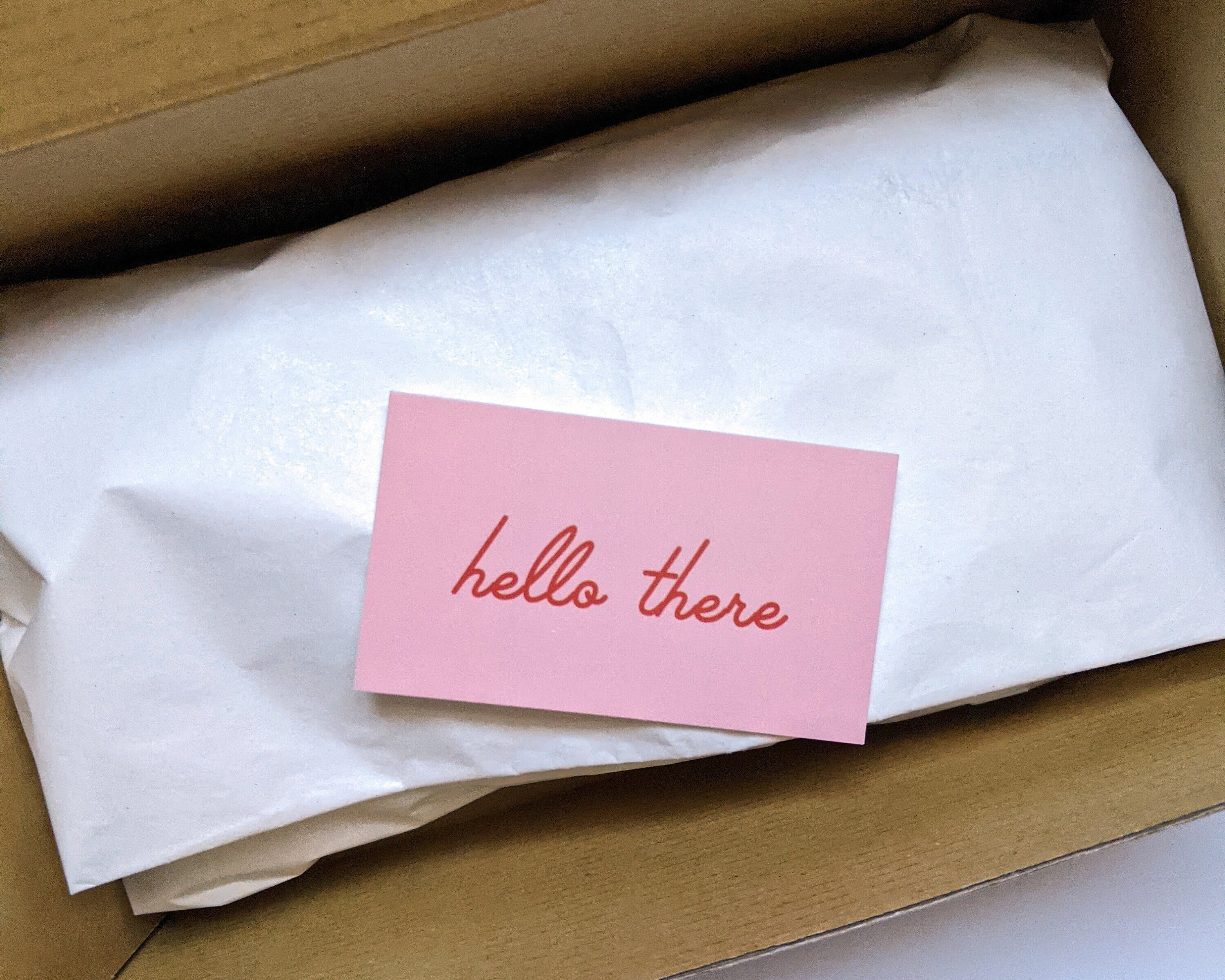 Hello There Insert Card Shipping Supplies for Small Business Etsy
