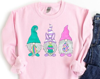 Easter Gnome Sweatshirt, Gnome Easter Sweater, Happy Easter Sweatshirt, Easter Gift, Happy Easter, Gnome Easter Sweatshirt