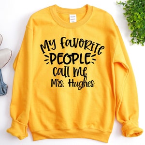 Custom Name Teacher Sweatshirt: Personalized Educator Gift