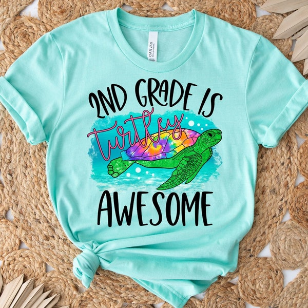 2nd Grade is Turtley Awesome Shirt //  Second Grade Teacher // Teacher Shirt // Back to School Shirt // Second Grade Shirt // Second Grade