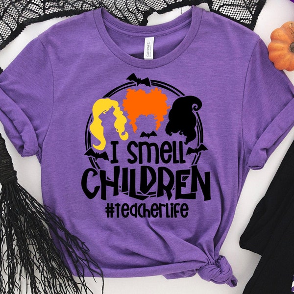 I Smell Children #Teacherlife //  Halloween Teacher Tee // Teacher Shirt // Field Trip Shirts for Teachers // Halloween Shirt Teachers