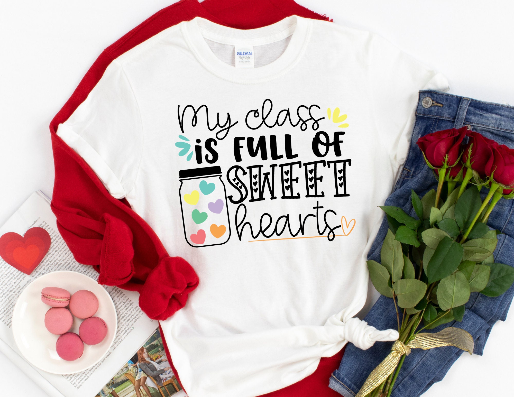 My Class is Full of Sweet Hearts Shirt Teacher Valentine - Etsy