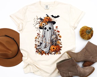 Comfort Colors Halloween Ghost T-Shirt, Spooky Season Tee
