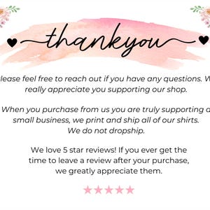 a thank card with a pink watercolor background
