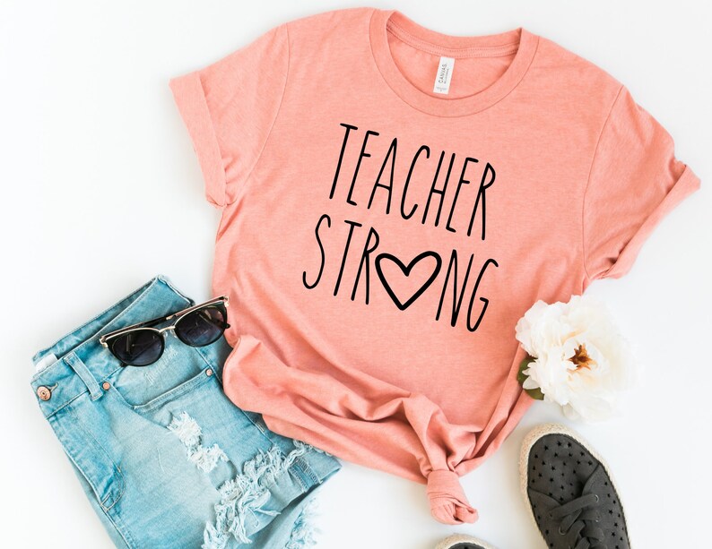 Teacher Strong // Kindergarten Teacher Tee // Teacher Shirt // Field Trip Shirts for Teachers image 2