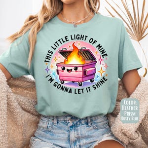 Camiseta de incendio en el contenedor de basura: Camiseta gráfica divertida y sarcástica imagen 4