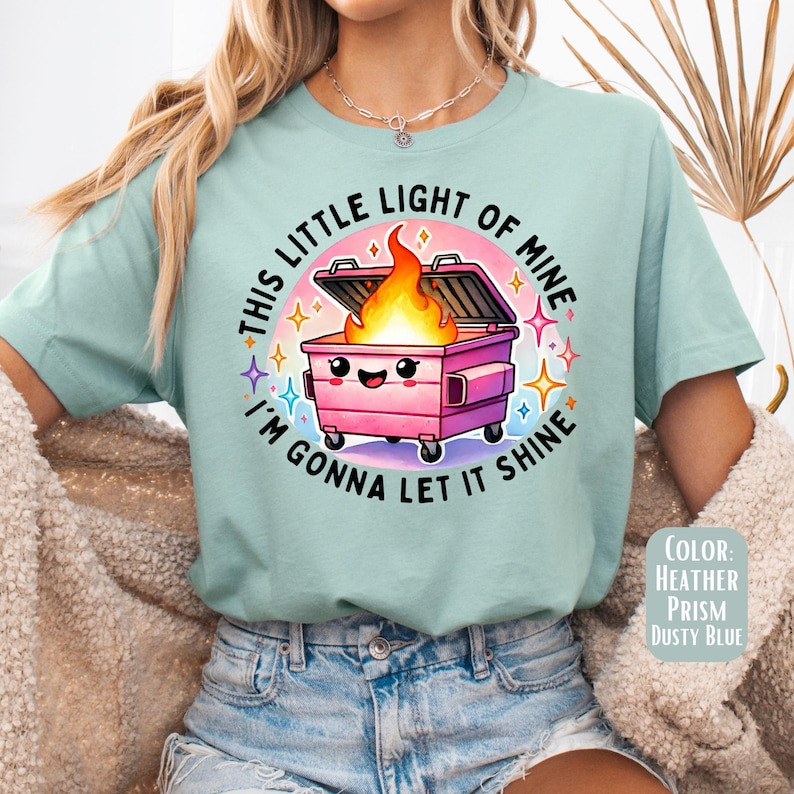 Camiseta de incendio en el contenedor de basura: Camiseta gráfica divertida y sarcástica imagen 4