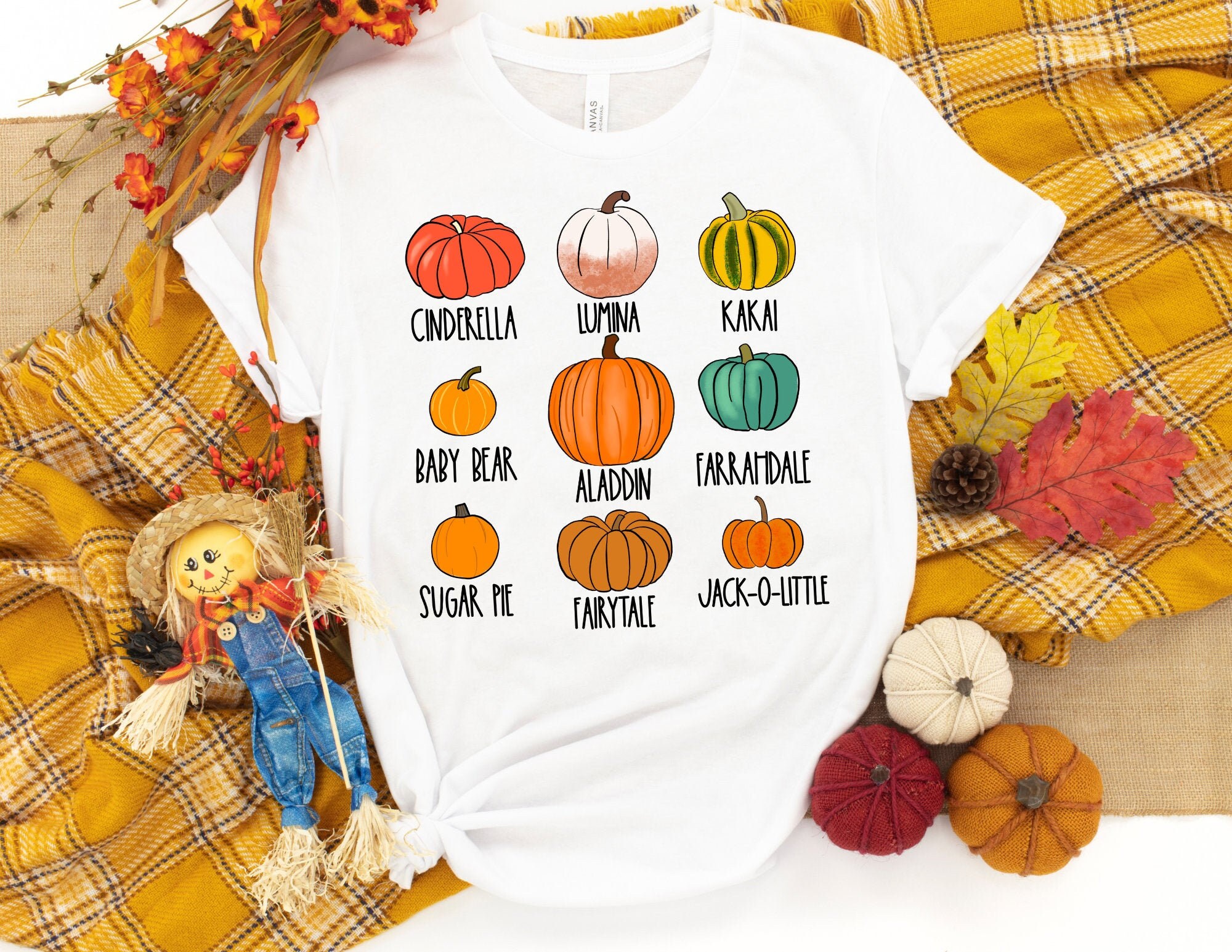 Pumpkin Varieties Shirt Fall Pumpkin 
