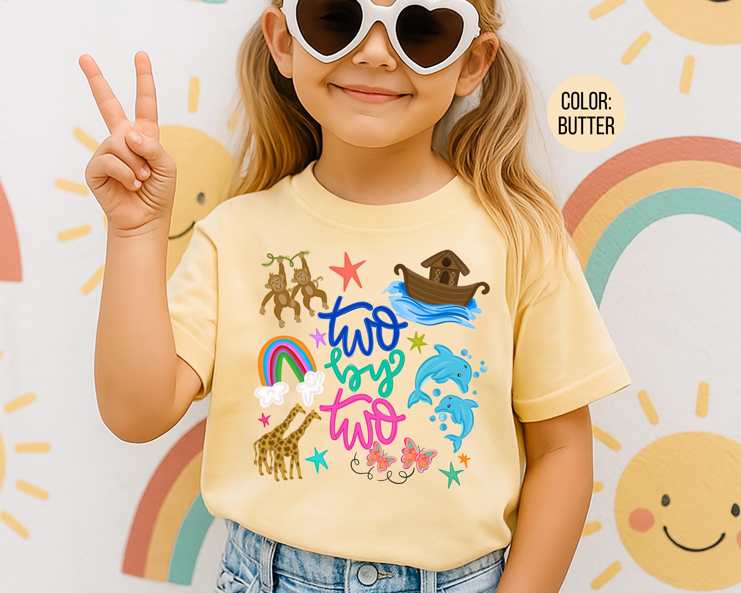 Comfort Colors Noah's Ark Shirts, Two by Two Shirt - Etsy