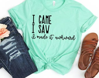 Awkward Introvert Shirt: Funny Sarcastic Tee