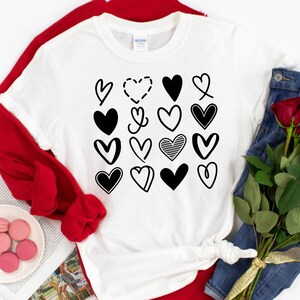 Multi Heart Shirt, Valentines Day Shirt, Heart Shirt, Love Shirt, Heart Valentine&#39;s Day Shirt, Valentines Day T-shirt