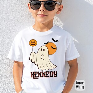 Personalized Boys Halloween Shirt: Custom Name Tee