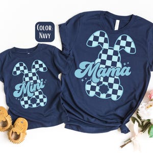 Mama Mini Bunny Easter Shirt: Matching Mother Son Outfit