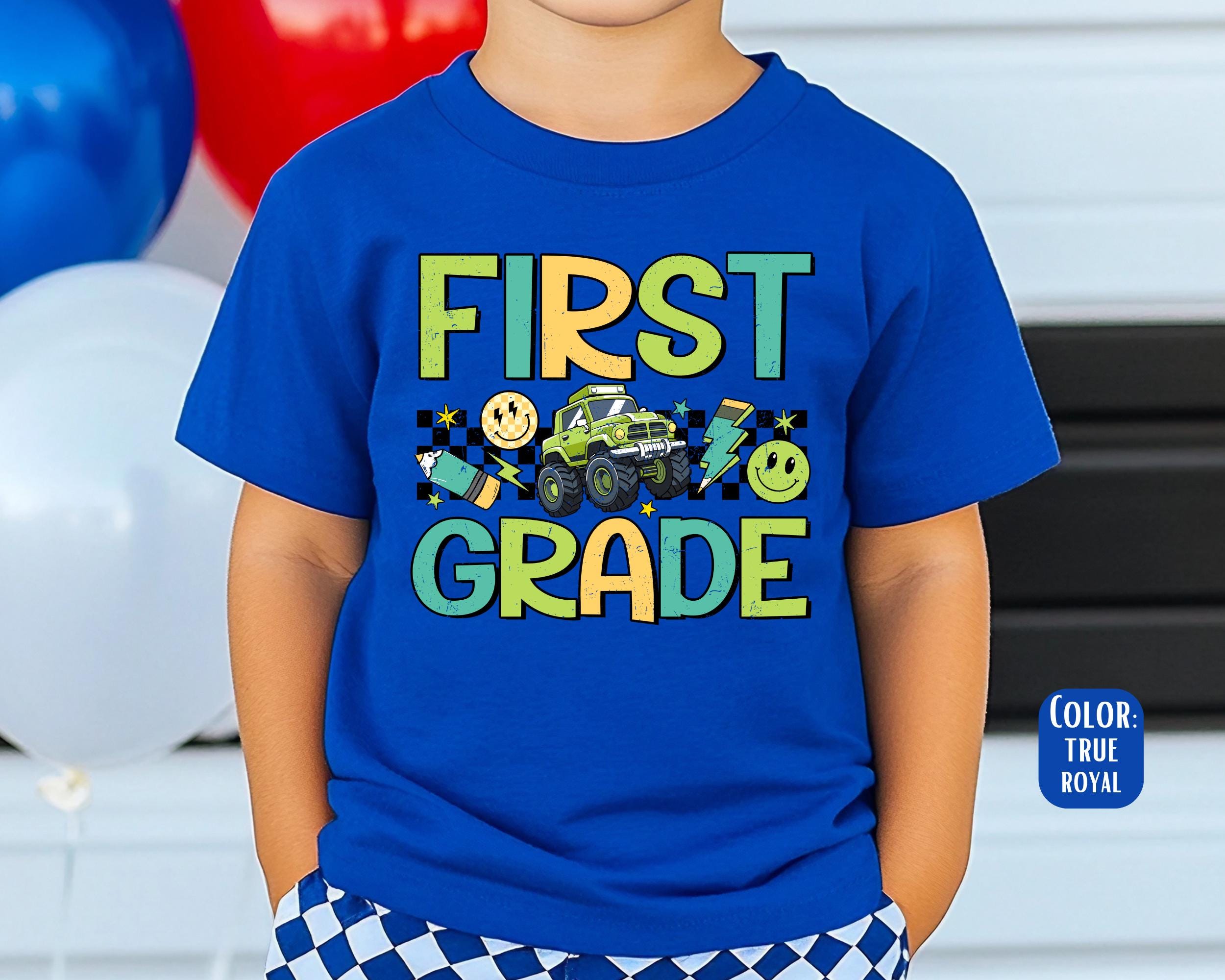 Boys First Grade Shirt, Kids First Grade Shirt, Monster Truck First Grade Shirt, First Day of School Shirt for Boys, First Grader