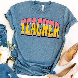 Teacher Pencil Graphic Tee - Back to School Shirt
