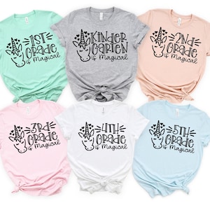 Magical Unicorn Grade Level Teacher Shirt