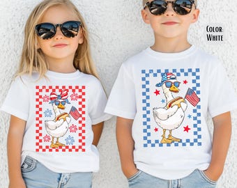 Matching Brother Sister 4th of July Shirts - Patriotic Kids Tees