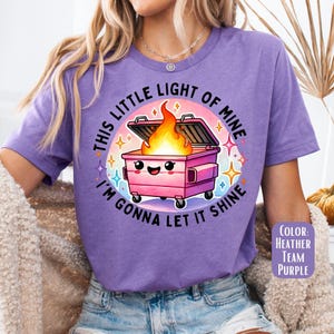 Camiseta de incendio en el contenedor de basura: Camiseta gráfica divertida y sarcástica imagen 3