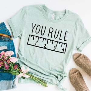 You Rule Math Teacher Shirt: Pie Day Gift