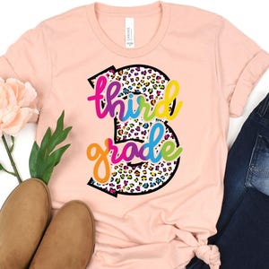 3rd Grade Leopard Shirt //  Third Grade Teacher // Teacher Shirt // Back to School Shirt // Third Grade Shirt // Third Grade