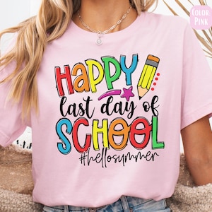 Pink Unicorn Woo Hoo Happy Last Day Of School T-Shirt Girls Pink Unicorn Woo Hoo Happy Last Day Of School T-Shirt Girls