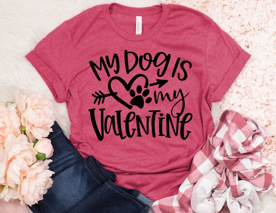 Dog valentine shirt hotsell