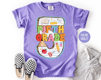 Comfort Colors 5th Grade Pencil Shirt - Back to School