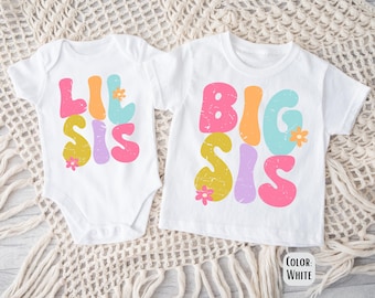 Big Sis Lil Sis Matching Shirts, Matching Sister Shirts, New Big Sister, New Little Sister, Big Sister Shirt, New Baby Gift
