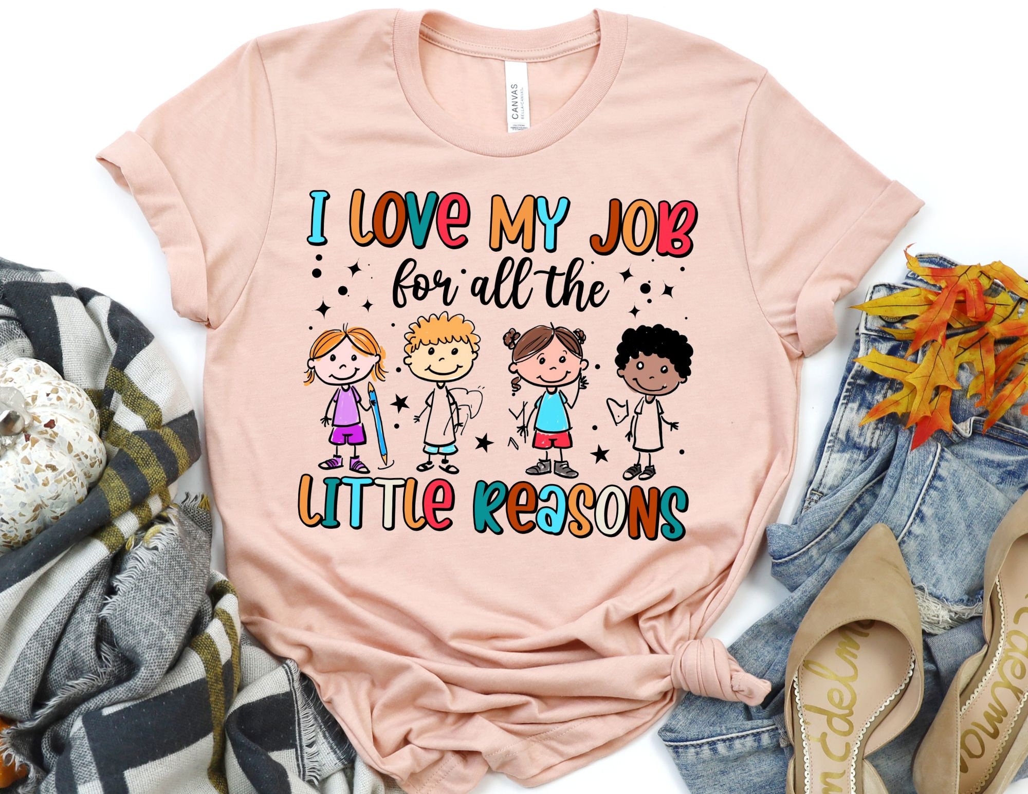 I Love My Job for All the Little Reasons Shirt // Kindergarten