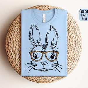 Leopard Glasses Easter Bunny T-Shirt, Happy Easter Shirt