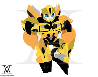 Transformers, Bumblebee, clipart, vector. 