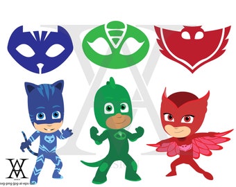 pj masks printables etsy